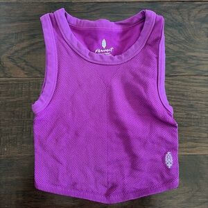 FP Movement by Free People Magenta Ribbed Tank